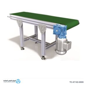سير ناقل مستوٍ بحزام PVC عرض 450 مم وطول 3000 مم - متجر المركز التقني للصناعة